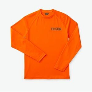 Filson High-Visibility Orange Long Sleeve Crewneck Tee